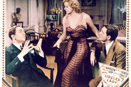 Libeled Lady Featuring Jean Harlow, William Powell 24x18 Poster - $23.99