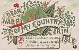 Dear Arpa Di My Country Erin Isle-Thomas Moore Quote-St Patricks Day Cartolina - £7.66 GBP