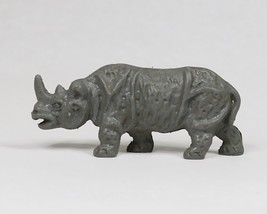 Lido Rhinoceros Gray Figure Vintage 1960s Jungle Land Cereal Premium 04092 - £7.63 GBP