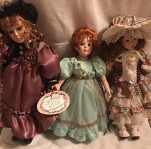 LOT Of 3 Porcelain Dolls Patricia Rose, Crown Angel Fairy - £13.44 GBP