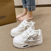 Lightweight Fashion All-match Casual White Shoes For Women Platform Board Shoes - £22.07 GBP