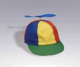 Multi Color Propeller Cap Hat Adult Halloween Costume ACCESSORY-NEW &amp; Improved! - £10.25 GBP