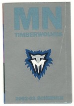 2002 Minnesota Timberwolves Pocket Schedule - $94.29 MXN