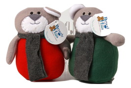 Christmas Mouse Plush Set of 2 Beverly Hills Teddy Bear NWT  - £7.18 GBP