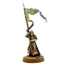 LOTR Galadhrim Banner Bearer 1x Hand Painted Miniature Metal Elven Standard DnD - $42.00
