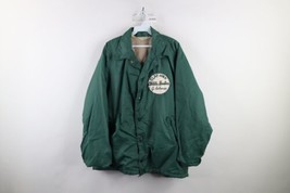 Vintage 60s 70s Mens 2XL Thrashed Fleece Lined Coach Coaches Jacket Gree... - $49.45
