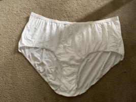 Comfort Choice Women&#39;s Plus Size 14 Stretch White Cotton Brief 4 Pack Un... - £18.36 GBP
