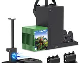 Xbox Series X Console Vertical Cooling Stand - Dual Controller Charging ... - $64.93