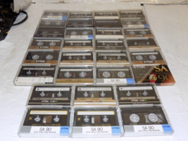 Lot of 30 TDK SA90 Audio Cassette Tapes USED Erased - $68.58