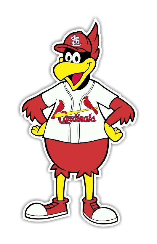 An item in the Sports Mem, Cards & Fan Shop category: St Louis Cardinals  Mascot  Precision Cut Decal