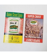 2 Super Crost Corn Seed Pocket Calendar Notepad Vintage Agriculture Funk... - $4.95