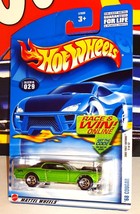 Hot Wheels 2002 First Editions 17/42 #29 &#39;68 Cougar Green w/ Flat Black Roof - £3.10 GBP