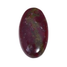 60 Cts Natural Red Bloodstone Cabochon Oval Loose Gemstone for Jewellery... - $13.95