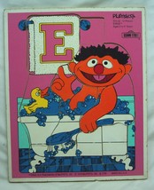 VINTAGE 1979 Playskool Sesame Street ERNIE IN BATHTUB FRAME TRAY 12 Piec... - $19.80