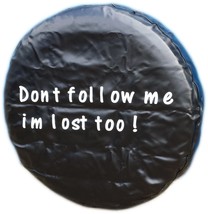 4X4 TYRE COVER IM LOST WORDS SPARE WHEEL TIRE COVER HONDA SUZUKI FREELANDER - $21.69