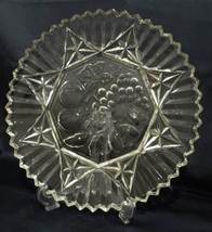 Vintage Federal Glass Pioneer 11 ½” Clear Glass Serving Plate  - £12.05 GBP