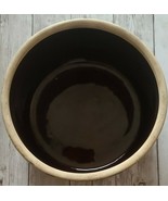 Brownstone Bowl ~ 7.5&quot; Dia x 3.75&quot; Tall ~ Brown Stoneware Casserole Mixi... - £23.53 GBP