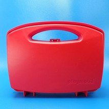 Playmobil Red Take Along Carry Case Storage Travel Geobra 2016 Plastic Small - $5.19