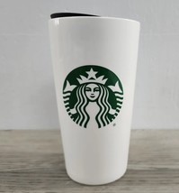 2016 Starbucks Ceramic Travel Tumbler Mug Cup With Slide Lid 12 oz - £11.64 GBP