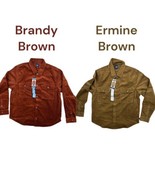 GAP Corduroy Mens Shirt New With Tag Ermine Brown or Brandy Brown Multip... - £12.58 GBP