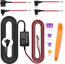 Dash Cam Hardwire Kit 12ft Micro USB Hardwiring Kit Fuse for Dashcam Car Charger - £25.51 GBP