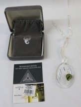 WATERFORD CRYSTAL TIMES SQUARE HEALING DISC ORNAMENT-Original Box, Pouch... - $25.00