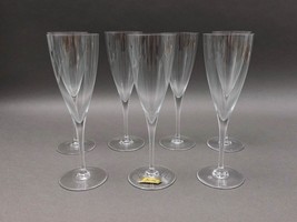 Baccarat Crystal France Dom Perignon 8 7/8&quot; Fluted Water Goblet Glasses ... - $249.99