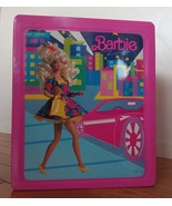 Barbie Vintage 1989 Vinyl Closet Carrying Storage Case Hot Pink Mattel - $24.74