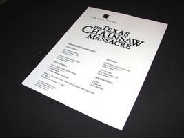 2003 THE TEXAS CHAINSAW MASSACRE Movie PRESS KIT PRODUCTION NOTES HANDBO... - $14.49