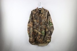 Vintage 90s Walls Mens Size Large Heavyweight Moleskin Camouflage Button... - £47.33 GBP