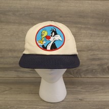 Looney Tunes Hat Vintage 1994 Tweety and Sylvester Orange Crush snapback... - $25.62