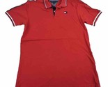 Tommy Hilfiger Polo Shirt Boy&#39;s XL (20) 100% Cotton Stripes Red Vintage - $17.81