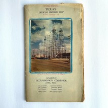 1947 Texas Folding Road Map Spring Edition Houston San Antonio Dallas Pi... - $159.95