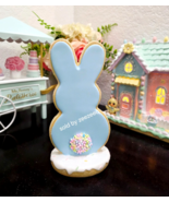 Easter Pastel Blue Sugar Cookie Bunny Rabbit Figurine NEW 8" - $24.99