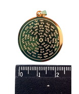 Hebrew Kabbalah Seal 72 Names of God Golden Pendant - $189.87 MXN