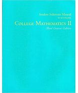 College Mathematics II Student Solutions Manual (Third Custom Edition) P... - £3.93 GBP
