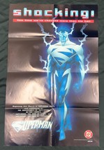 Superman Blue Shocking 22x34 Inch Promo Poster DC 1997 Action Comics Adv... - £27.45 GBP