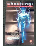 Superman Blue Shocking 22x34 Inch Promo Poster DC 1997 Action Comics Adv... - £27.23 GBP