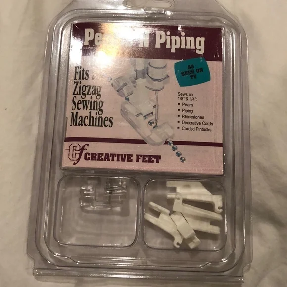  Pearls 'N Piping Sewing Machine Presser Foot Creative Feet Item # PNP-94 NIP - $19.99