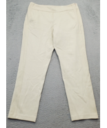 Greg Norman Ponte UPF Golf CC Ankle Pants Womens Small Tan Stretch Shapi... - $545.97 MXN