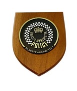 Greater Manchester Police Crest Badge Wood Plaque UK England United Kingdom - £15.72 GBP