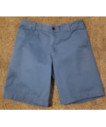 Mens Izod Saltwater Shorts Flat Front Blue 100% Cotton Size 34 EUC - £11.62 GBP