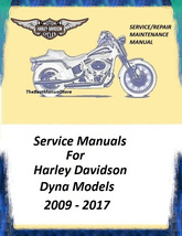 2009-2017 Harley Davidson Dyna Models Workshop Service Repair Maintenanc... - $25.95