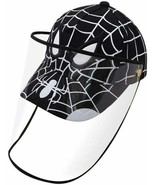 Protective Baseball Unisex Kid&#39;s Spider-Man Black Cap Detachable Shield ... - £9.45 GBP