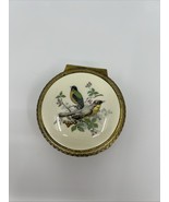 Vintage Sankyo Japan Music Jewelry Box -Works- Porcelain Top w/Birds - $405.42 MXN