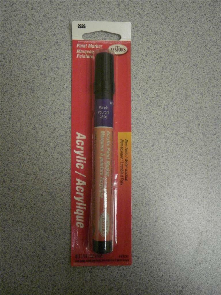 TESTORS ACRYLIC PAINT MARKER- 2626 PURPLE- 1/3 OZ.- NEW- L74 - $4.84