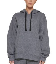 DKNY Womens Logo Hoodie Size X-Small Color Black Heather - £54.12 GBP