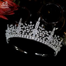 Luxury Tiaras Princess Crown Geometric Tiaras And Crowns Crystal Headband Jewelr - £97.98 GBP