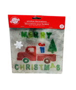 NEW Merry Christmas Winter window Gel Clings 22 pcs Red Truck Tree Decor... - €16,34 EUR