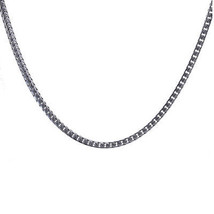 14K White Gold 38 Inch Curb Link Chain 105 Grams - $5,741.01